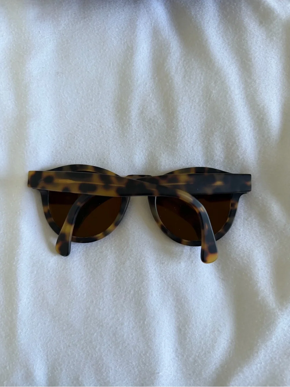 Illesteva Tortoiseshell Round Sunglasses with Pink Lenses